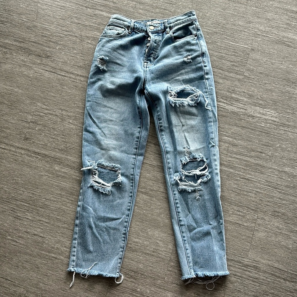 PACSUN HIGH RISE STRAIGHT JEANS
